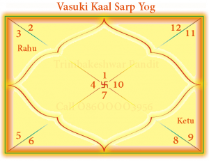 Chart of Vasuki Kaal Sarp Yog